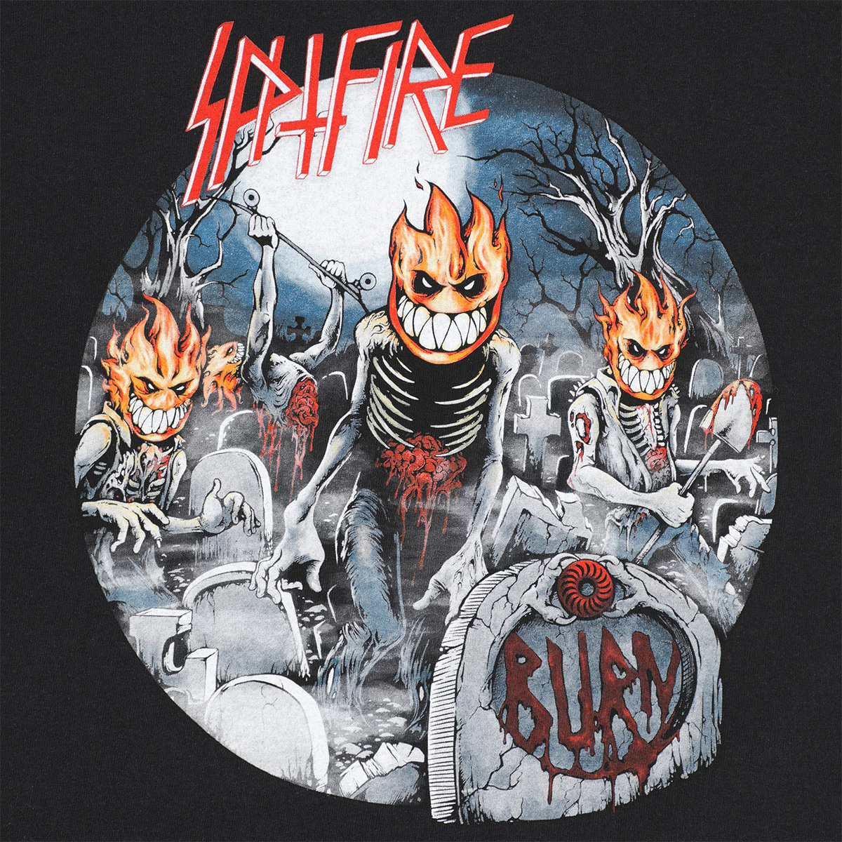 Spitfire Undead T-Shirt Black