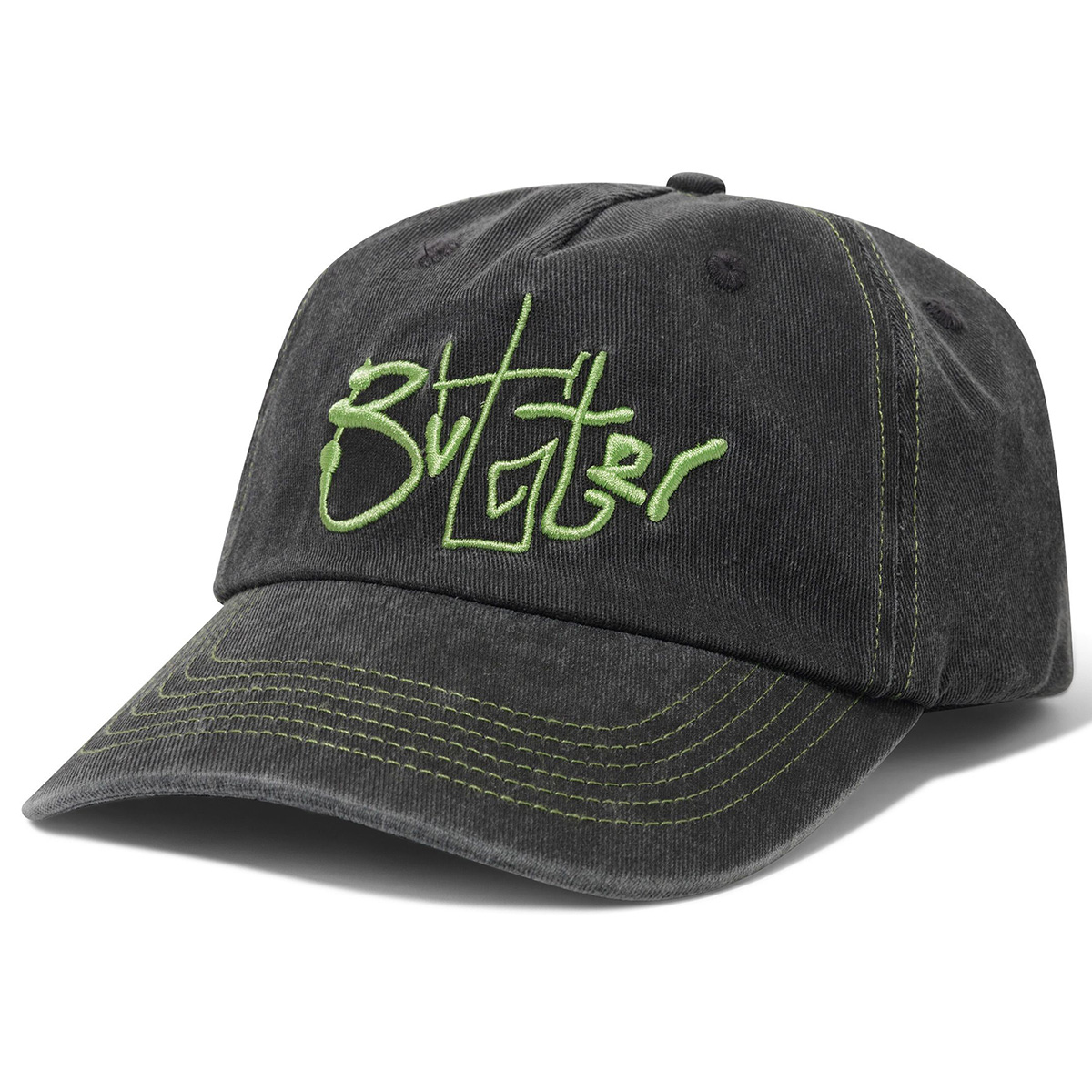 Butter Goods Scribble 5 Panel Cap Washed Black