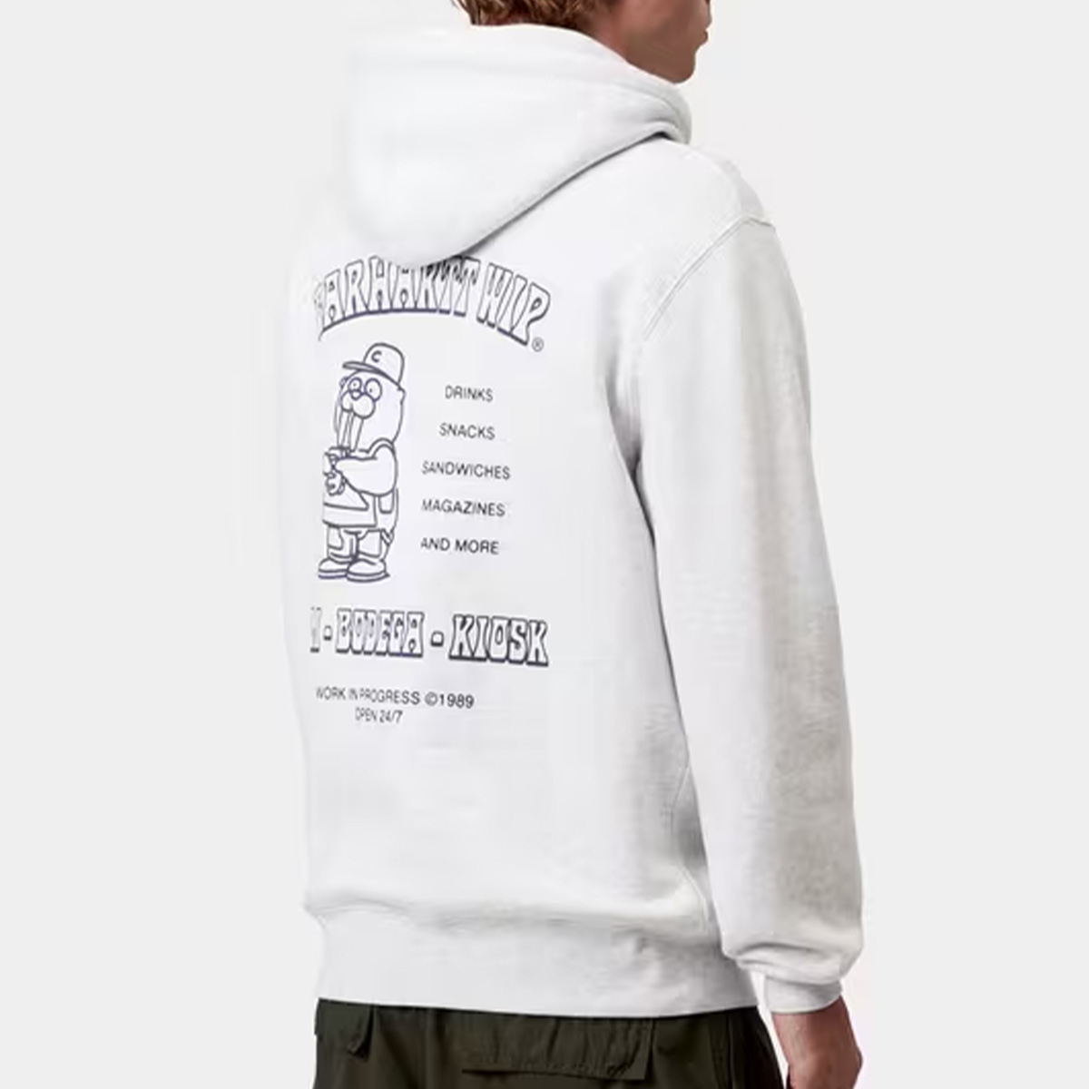 Carhartt WIP Sandwich Hooded Sweater Ash Heather/Blue