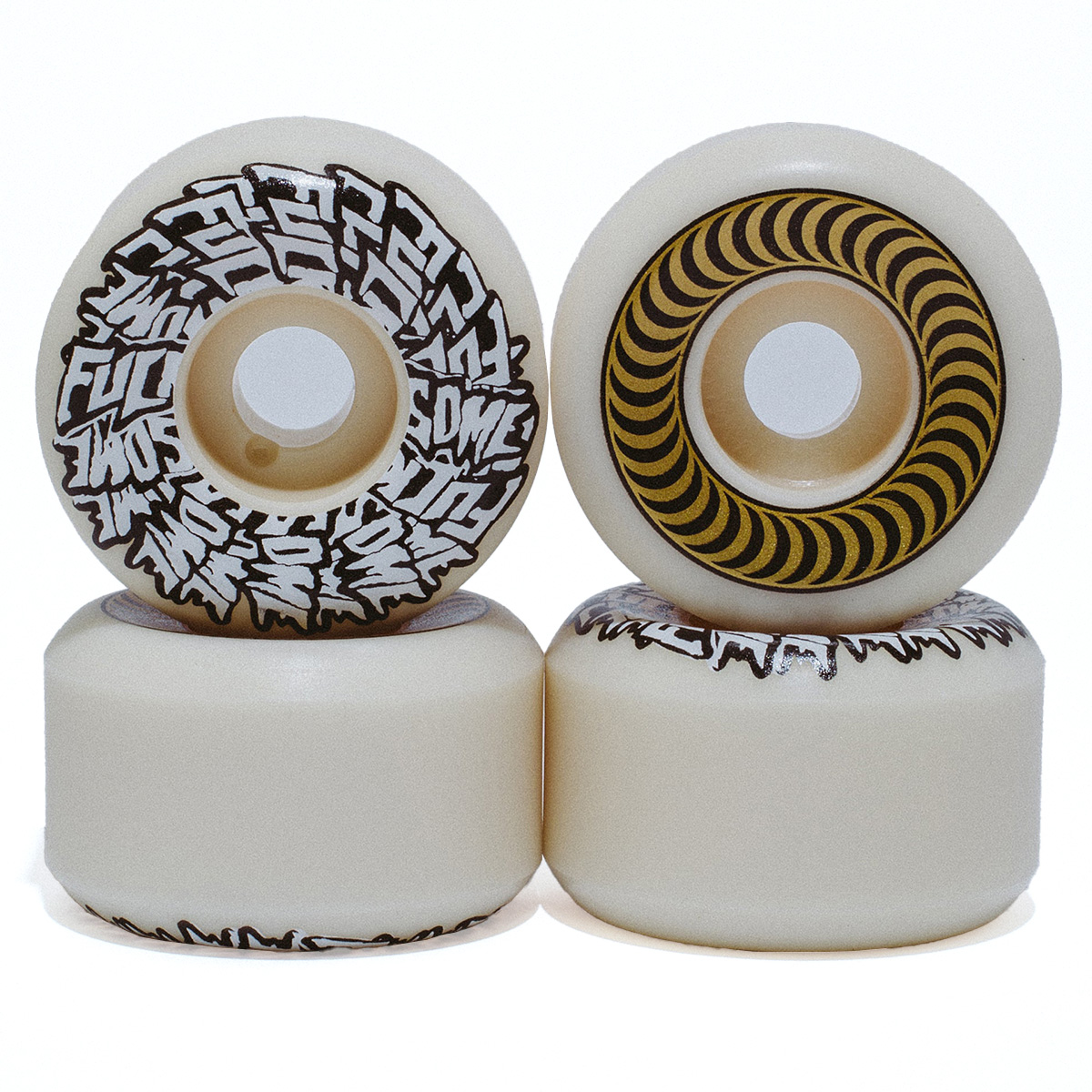 Spitfire x Fucking Awesome Formula Four Conical Full Wheels Gold 99D 54mm