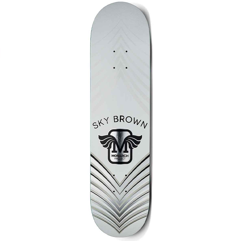 Monarch Project Sky Horus Skateboard Deck Silver 8.0