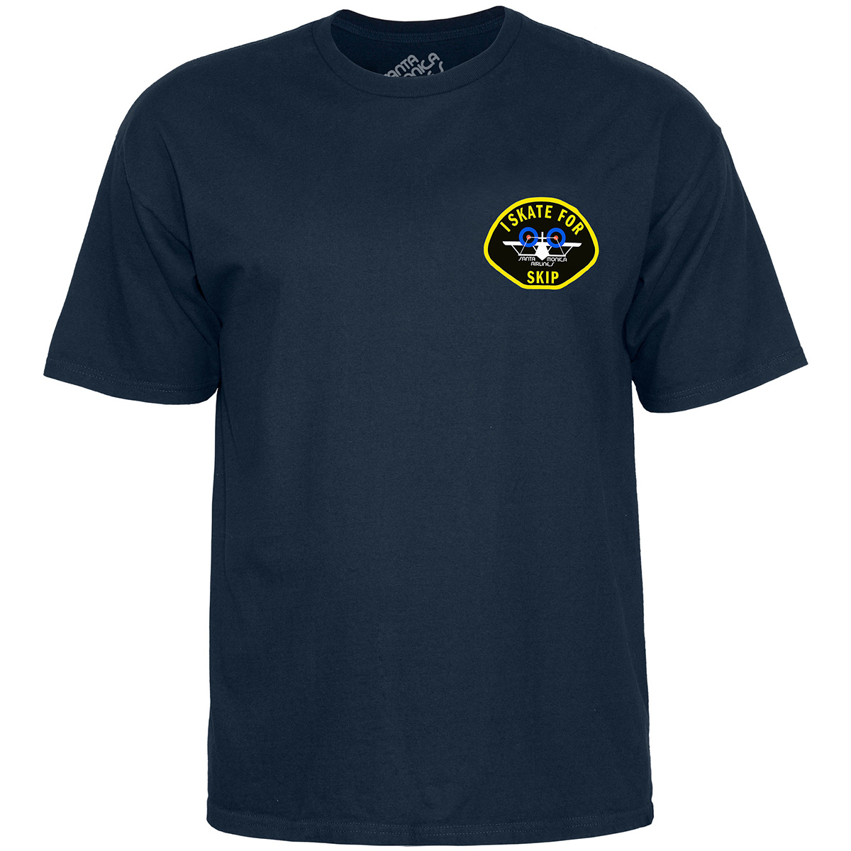 Santa Monica Airlines I Skate For Skip T-shirt Navy