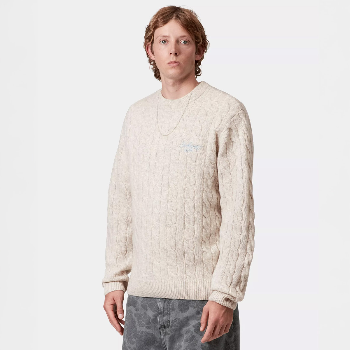 Carhartt WIP Signature Sweater Fleur De Sel/Citadel Carhartt WIP Signature Sweater Fleur De Sel/Citadel