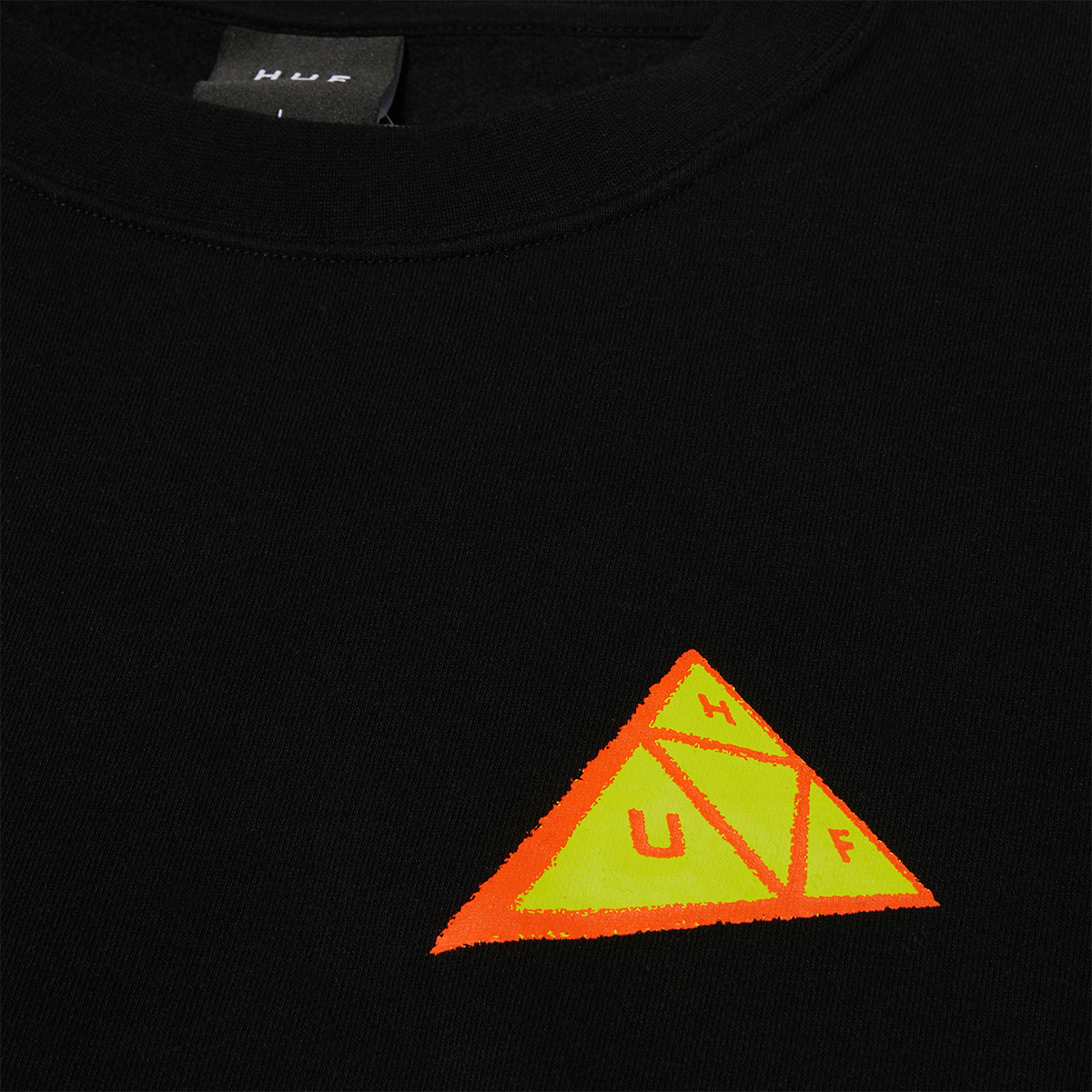 HUF Skewed Crewneck Sweater Black HUF Skewed Crewneck Sweater Black