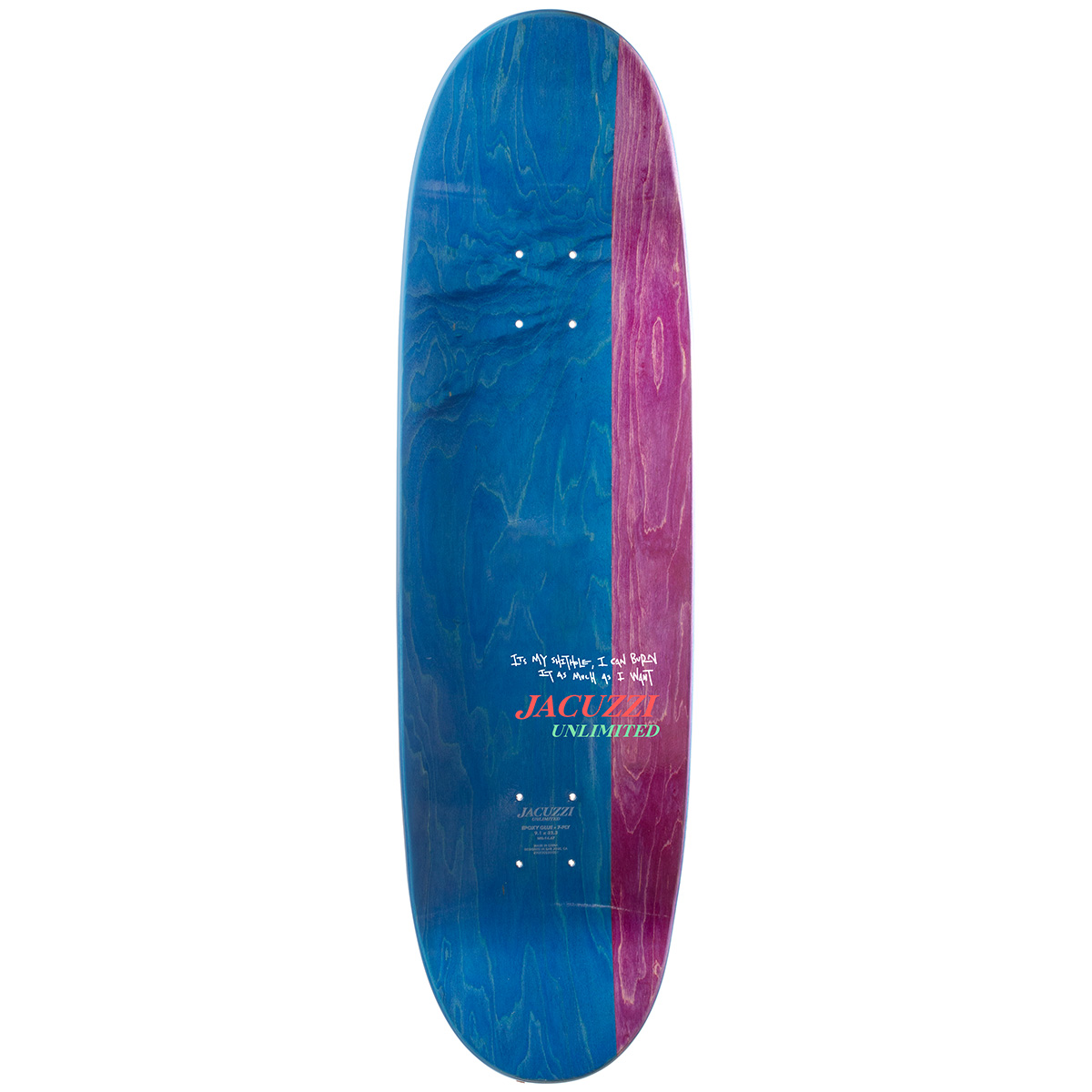 Jacuzzi Jackson Pilz Lawn Fire Skateboard Deck Yellow 9.125
