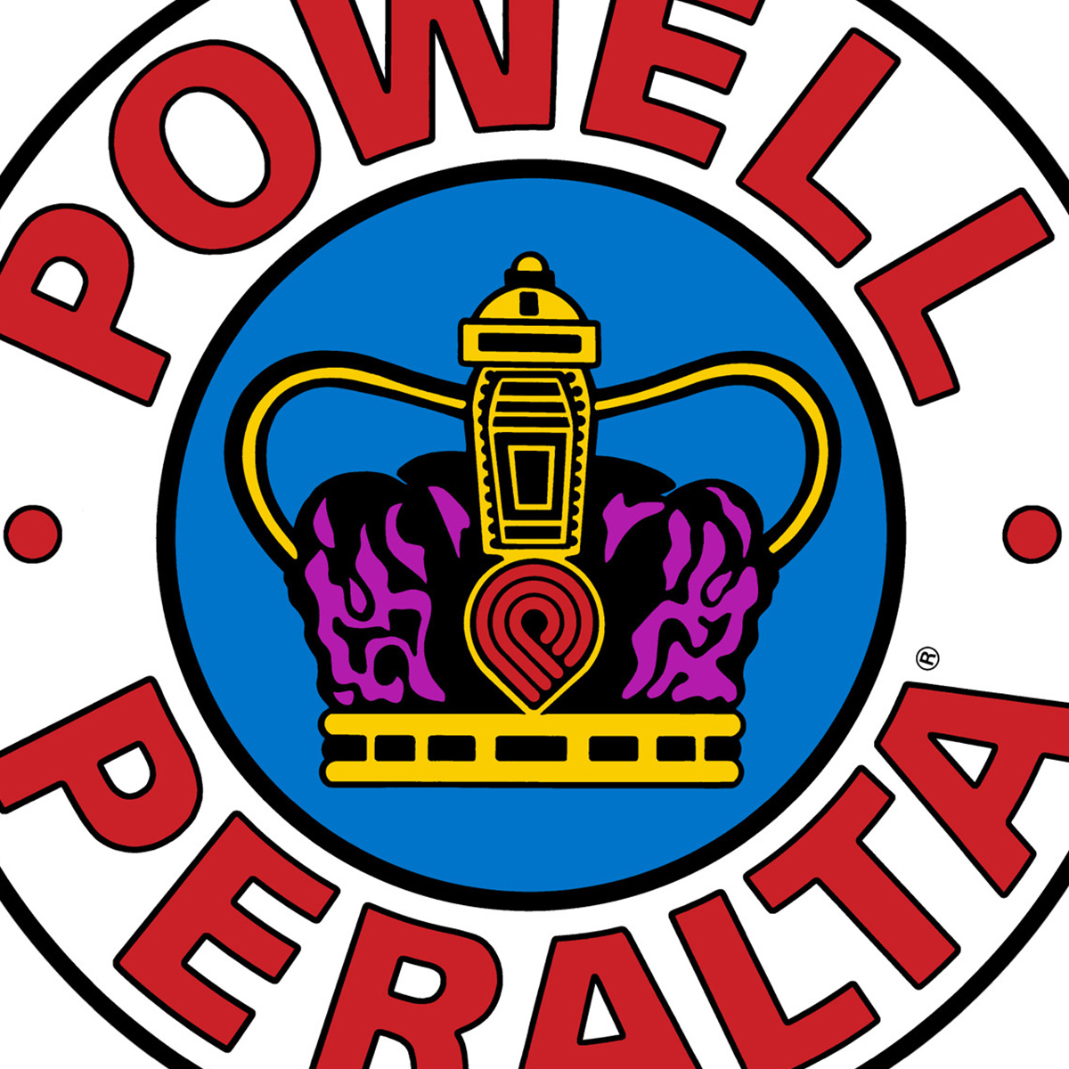 Powell Peralta Supreme OG sticker Red/White/Blue 3.5