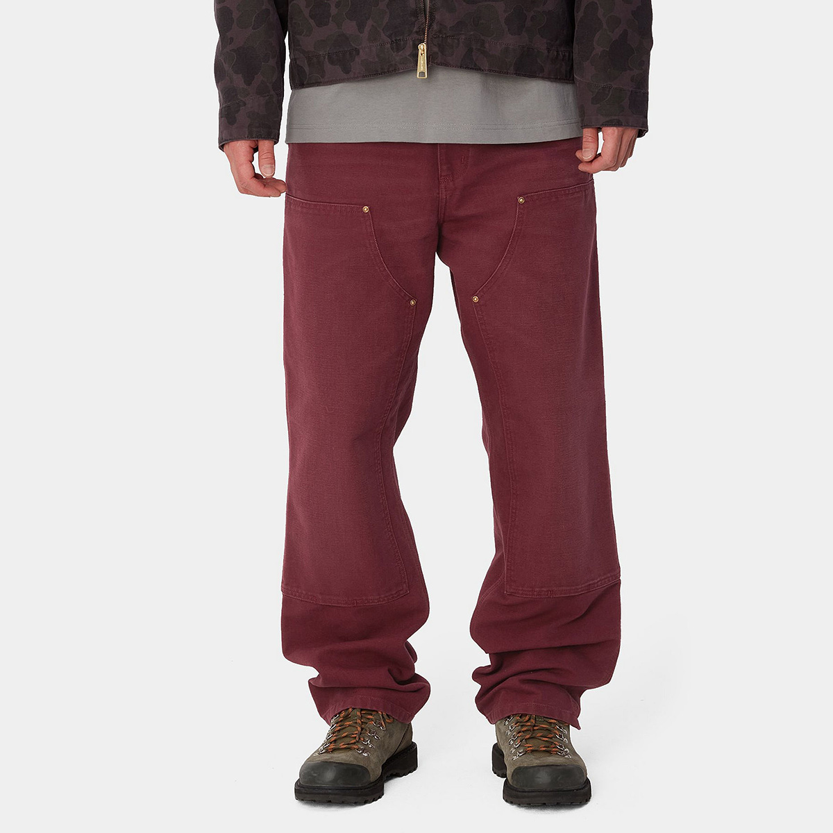Carhartt WIP Double Knee Pant Malbec Aged Canvas Carhartt WIP Double Knee Pant Malbec Aged Canvas