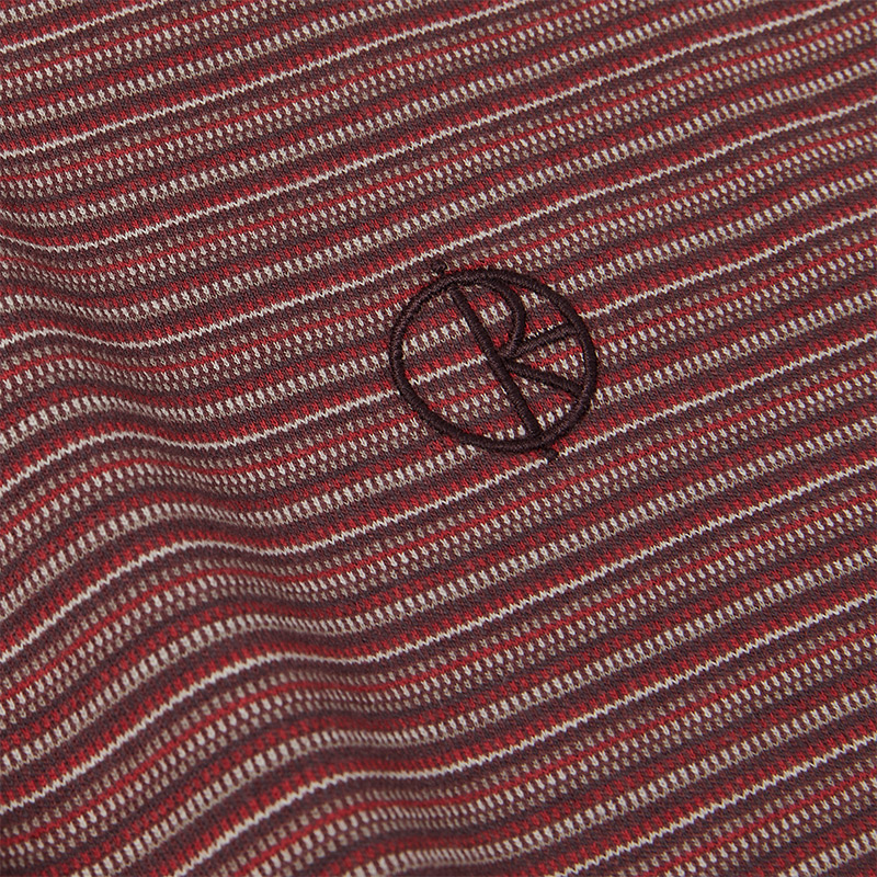 Polar Dizzy Stripe T-shirt Bordeaux Polar Dizzy Stripe T-shirt Bordeaux