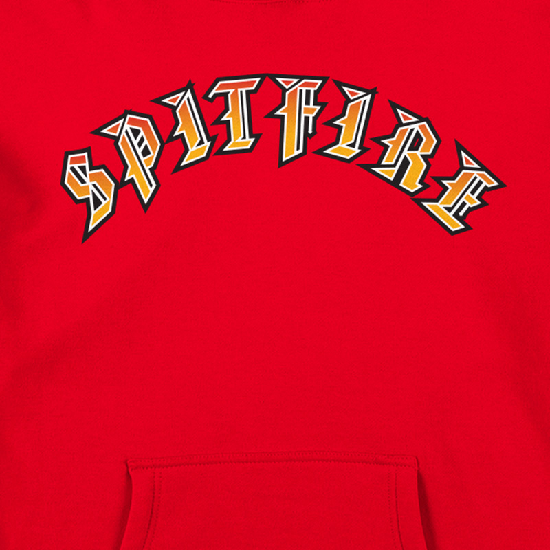 Spitfire Old E Bighead Fill Hoodie Scarlet Spitfire Old E Bighead Fill Hoodie Scarlet