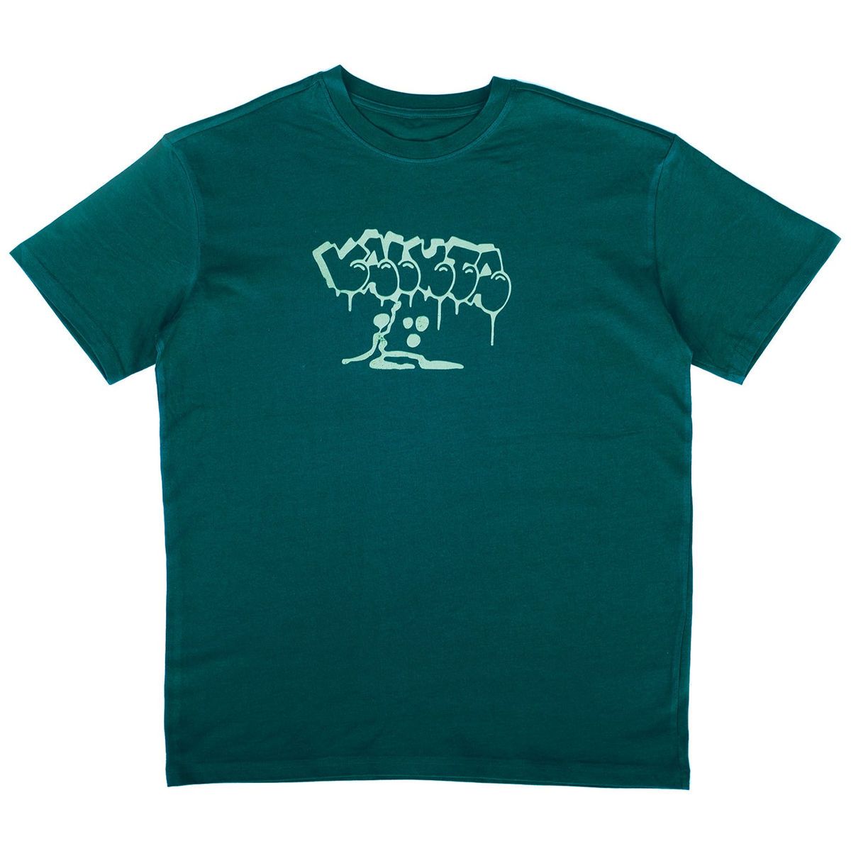 Valuta Dripped Bottle T-Shirt Green Valuta Dripped Bottle T-Shirt Green