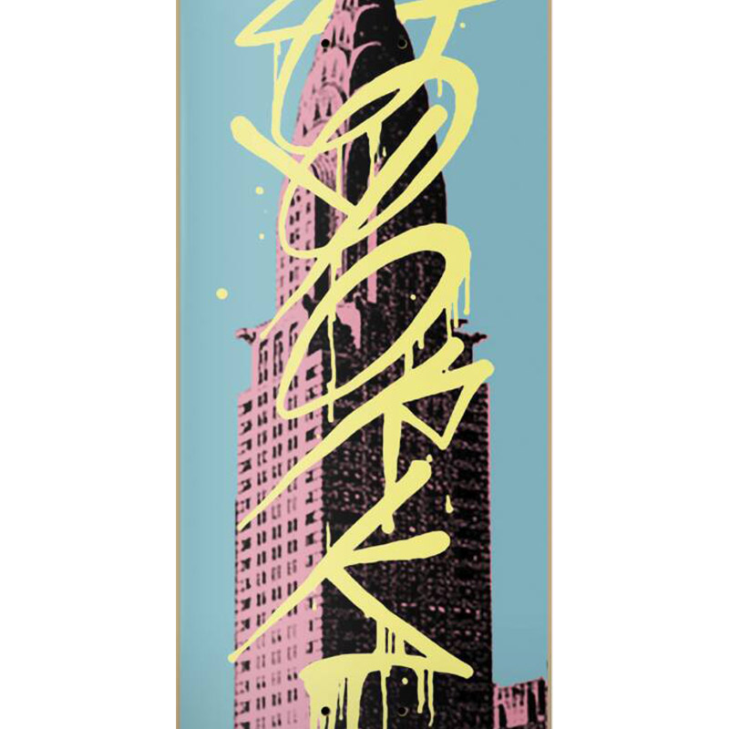 Zoo York Chrysler Tag Pop Skateboard Deck Mutli 8.25