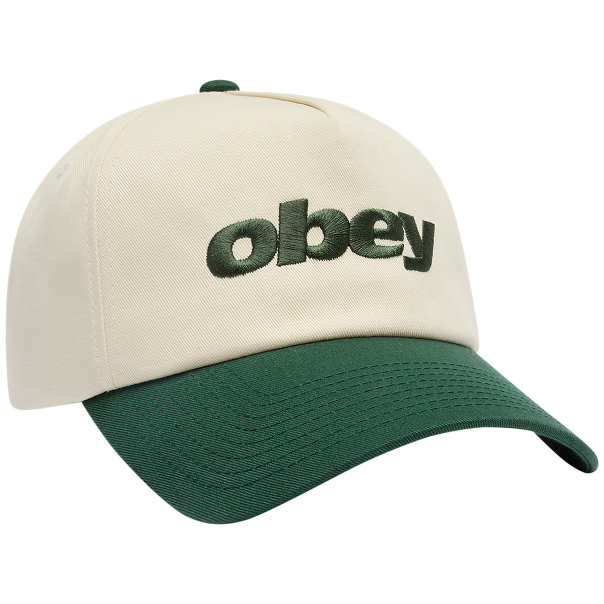 Obey Delta 5 Panel Snapback Spruce