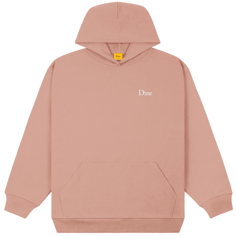 Dime Classic Small Logo Hoodie Old Pink Dime Classic Small Logo Hoodie Old Pink