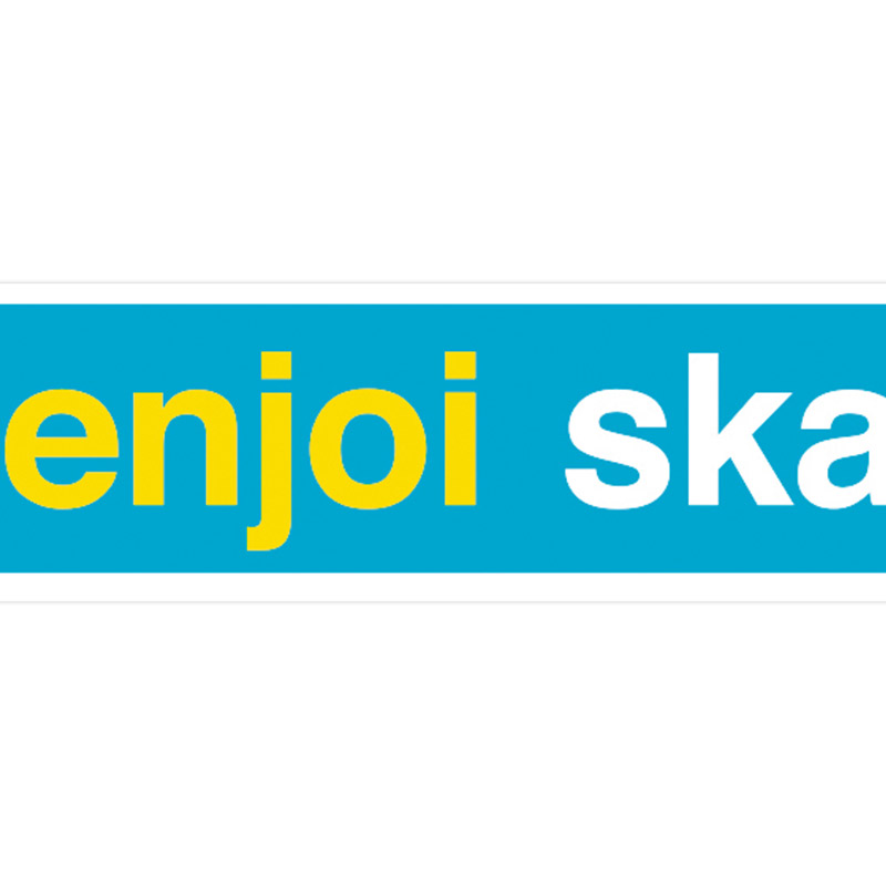 Enjoi Enjoi Skateboarding Blue Sticker Enjoi Enjoi Skateboarding Blue Sticker
