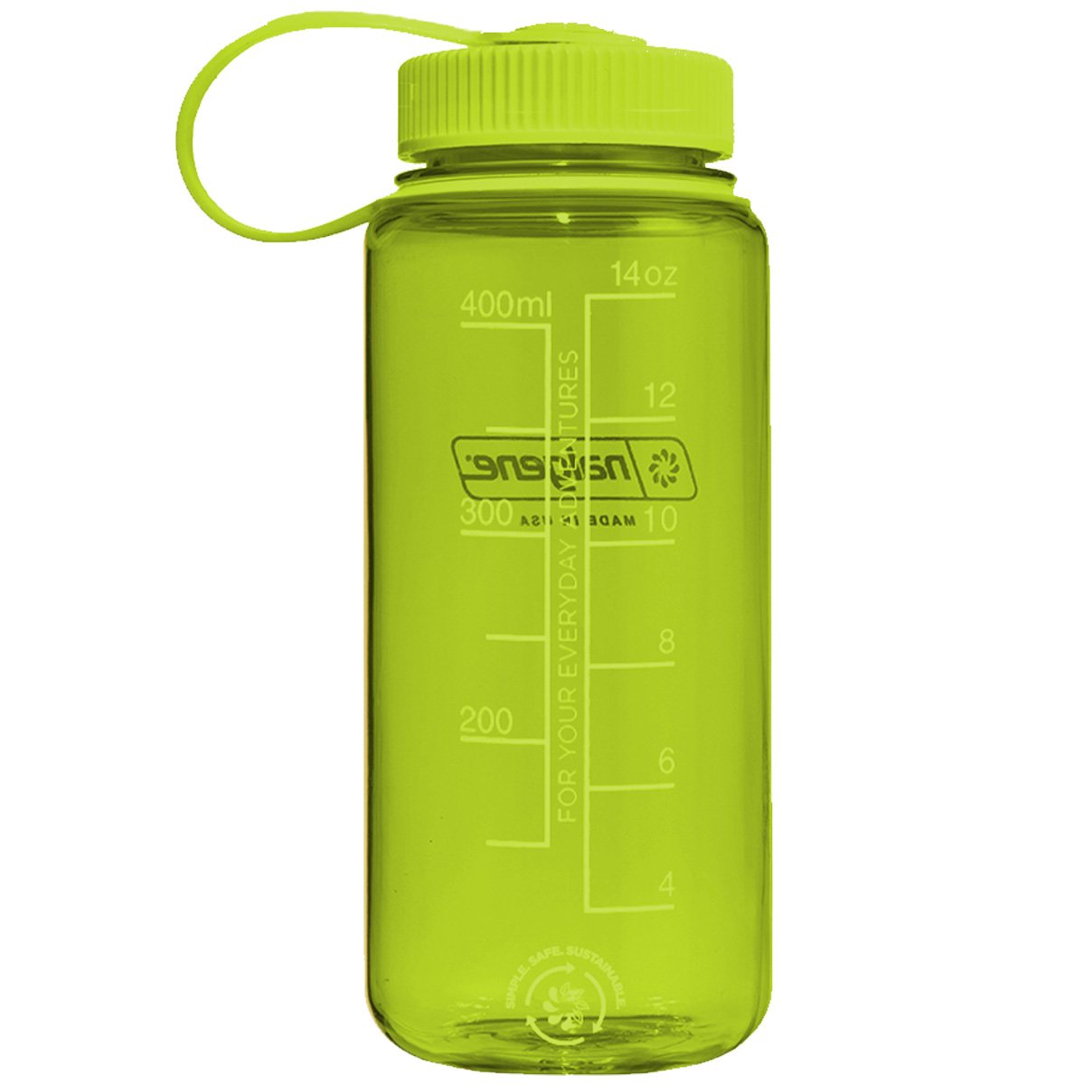 Nalgene Wide Mouth 500ml Spring Green/Green Cap Sustain