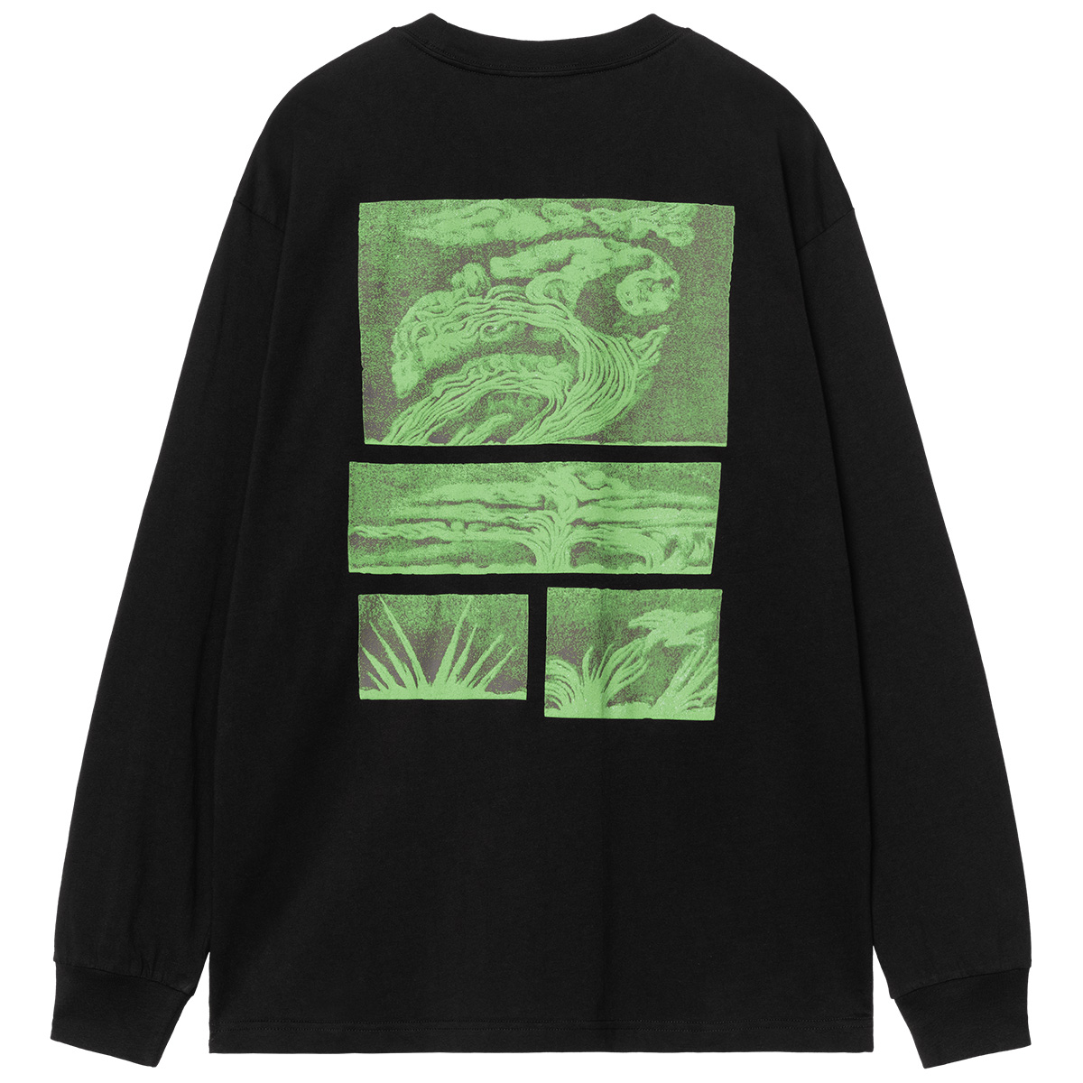 Carhartt WIP Emerge Longsleeve T-Shirt Black Stone Washed