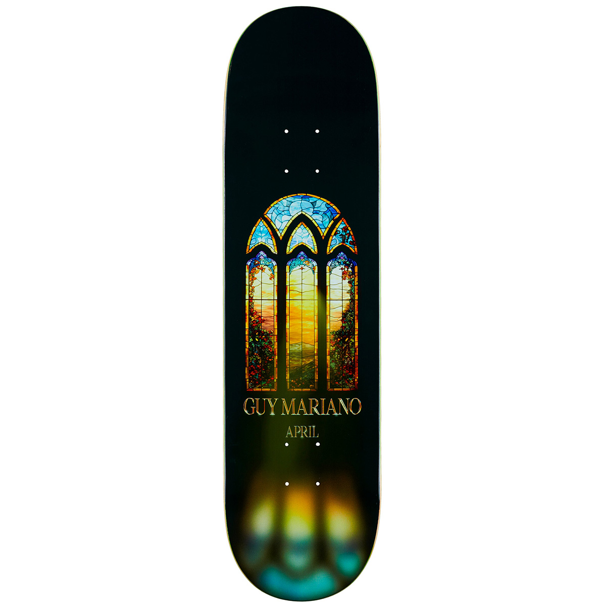 April Guy Mariano Stainglass Skateboard Deck 8.38