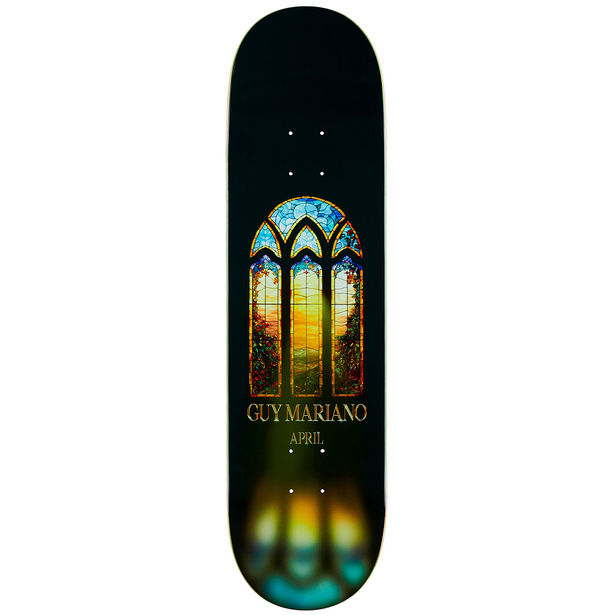 April Guy Mariano Stainglass Skateboard Deck 8.38 April Guy Mariano Stainglass Skateboard Deck 8.38