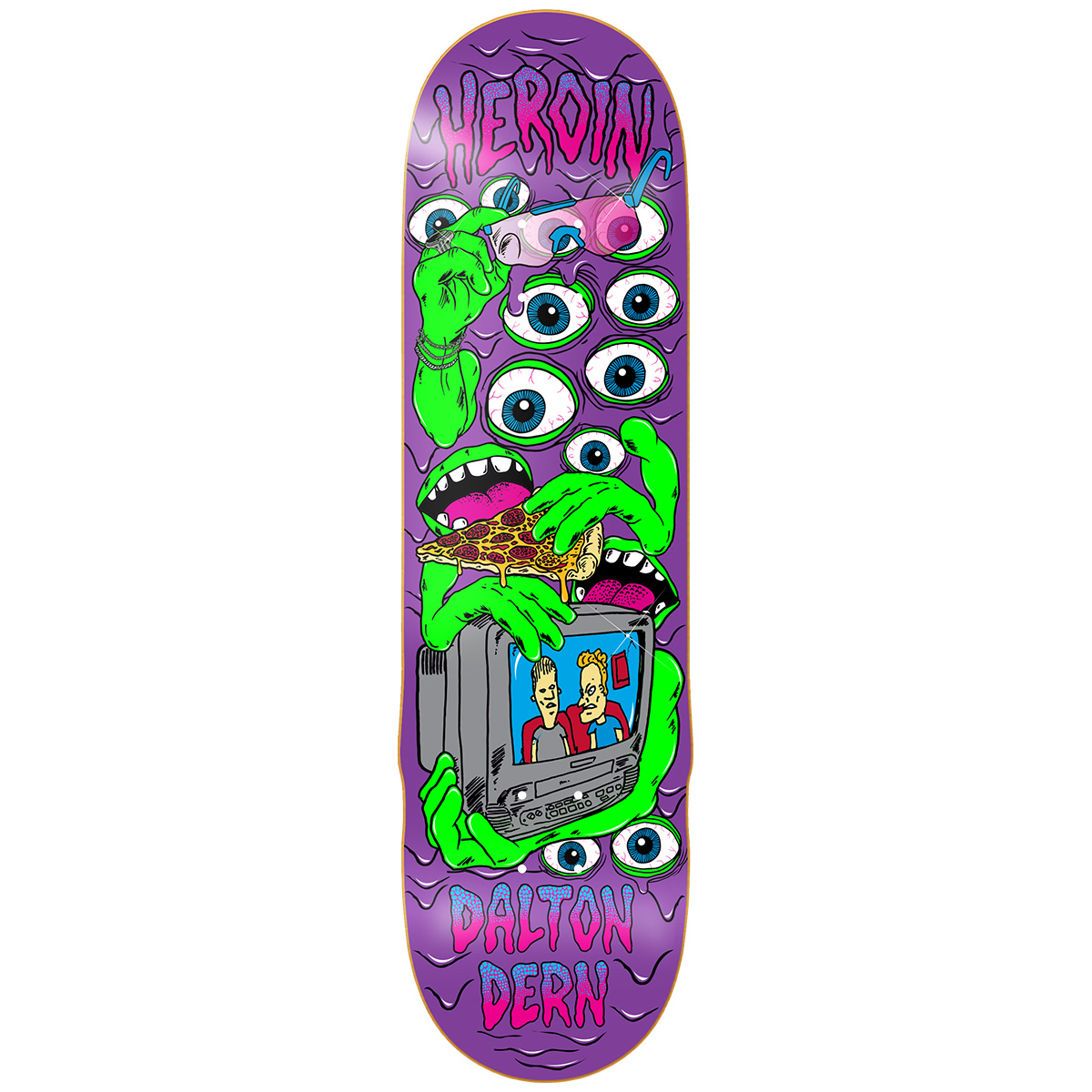 Heroin Dalton Dern Mutate Or Die Skateboard Deck 8.75