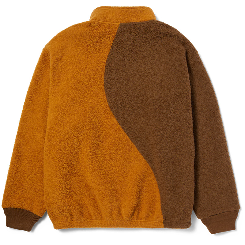 HUF Expedition 1/4 Zip Pile Fleece Sweater Coffee HUF Expedition 1/4 Zip Pile Fleece Sweater Coffee