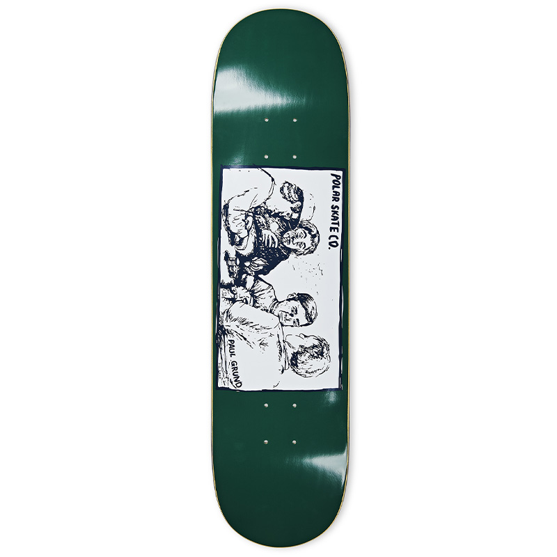 Polar Paul Grund Cold Streak Skateboard Deck Dark Green 8.0 Polar Paul Grund Cold Streak Skateboard Deck Dark Green 8.0