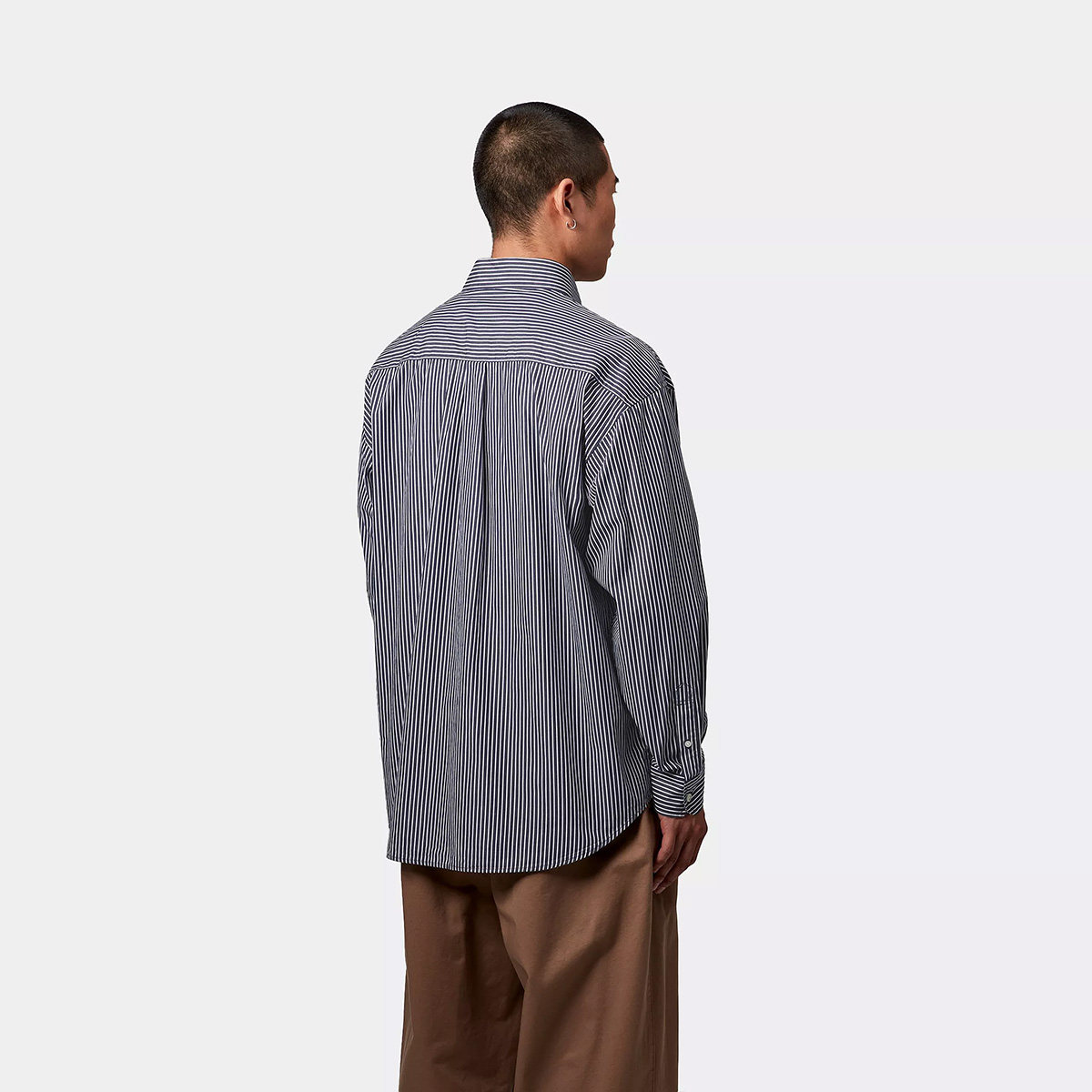 Carhartt WIP Longsleeve Notus Shirt Arvin Stripe Space Carhartt WIP Longsleeve Notus Shirt Arvin Stripe Space