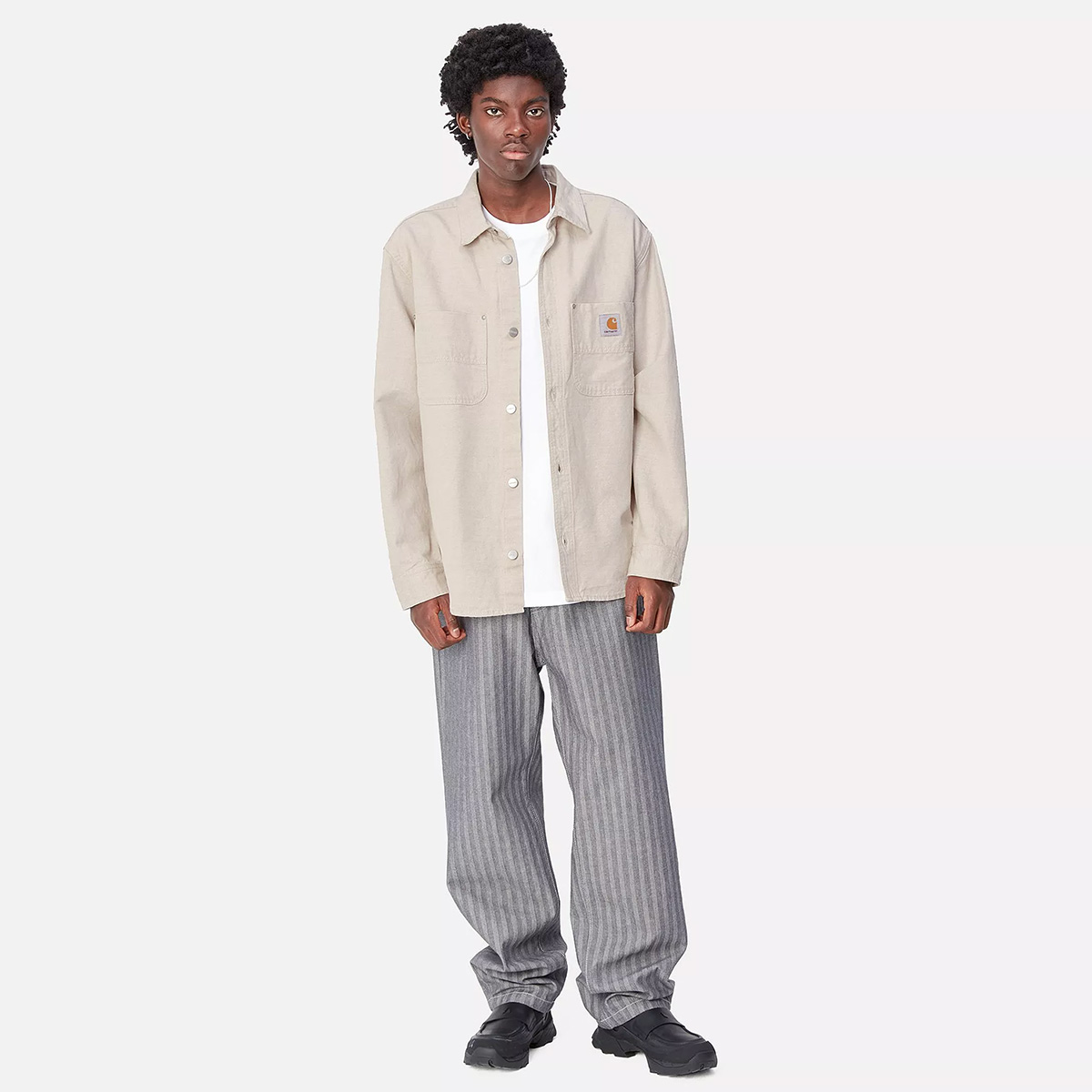 Carhartt WIP Walter Shirt Jac Natural Rinsed Carhartt WIP Walter Shirt Jac Natural Rinsed