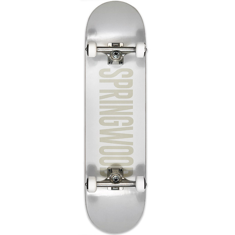 Springwood Blow White Complete Skateboard 8.125