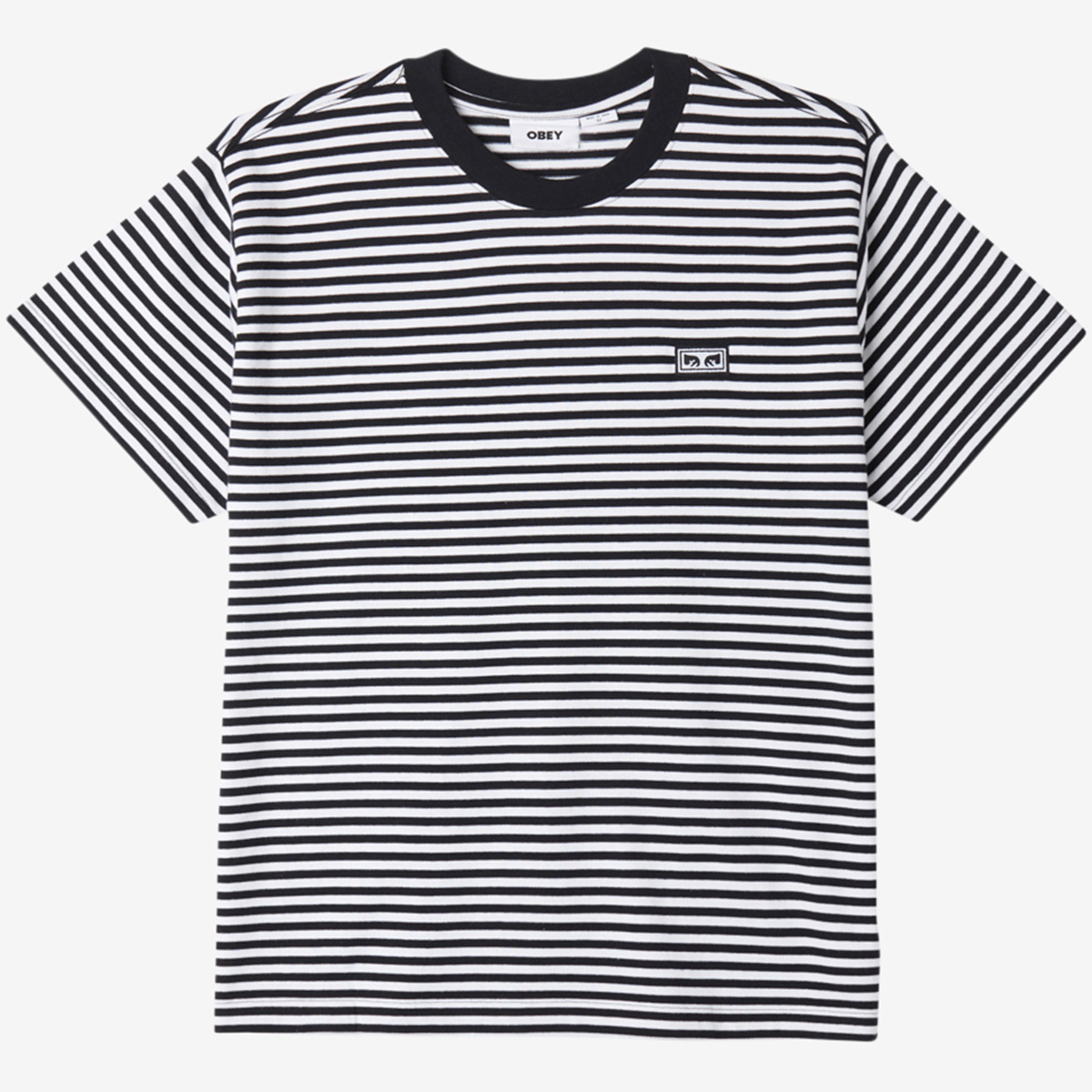 Obey Established Works Eyes Stripe Shirt Black