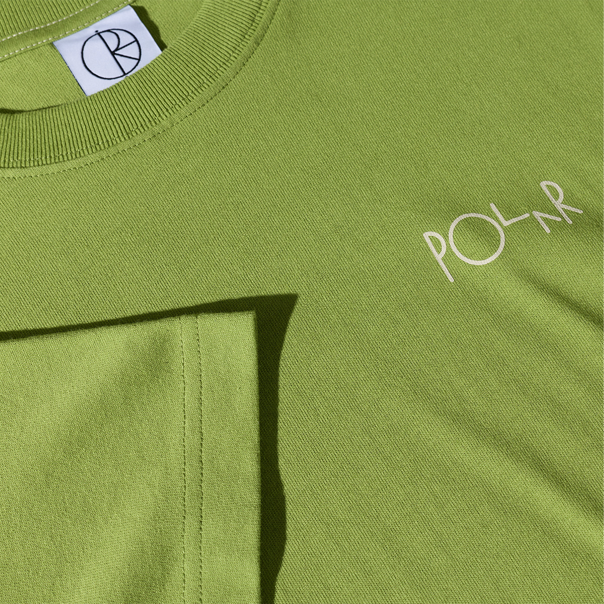 Polar Contrast T-Shirt Stroke Logo Peridot