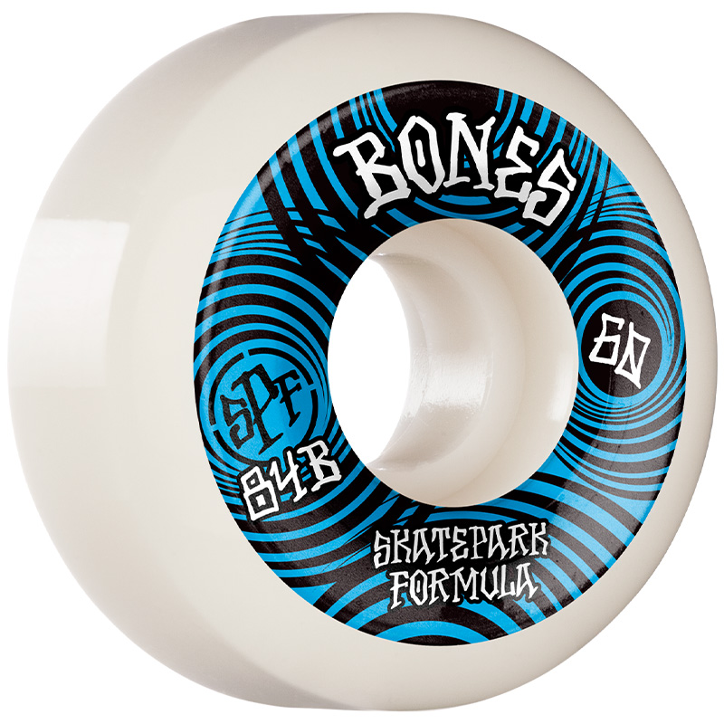 Bones SPF Ripples P5 Sidecut Wheels 84B White 60mm Bones SPF Ripples P5 Sidecut Wheels 84B White 60mm
