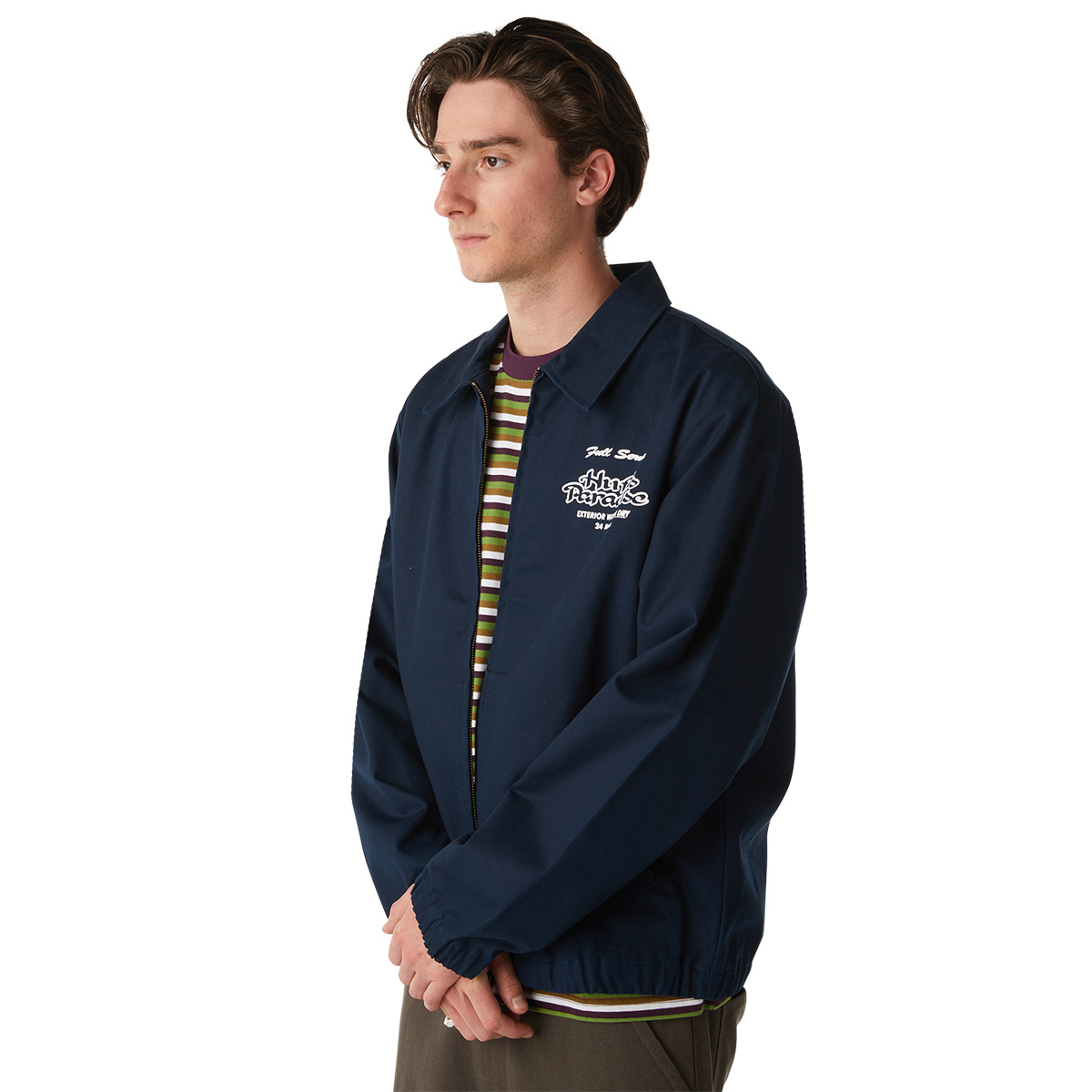HUF Full Service Shop Jacket Navy HUF Full Service Shop Jacket Navy