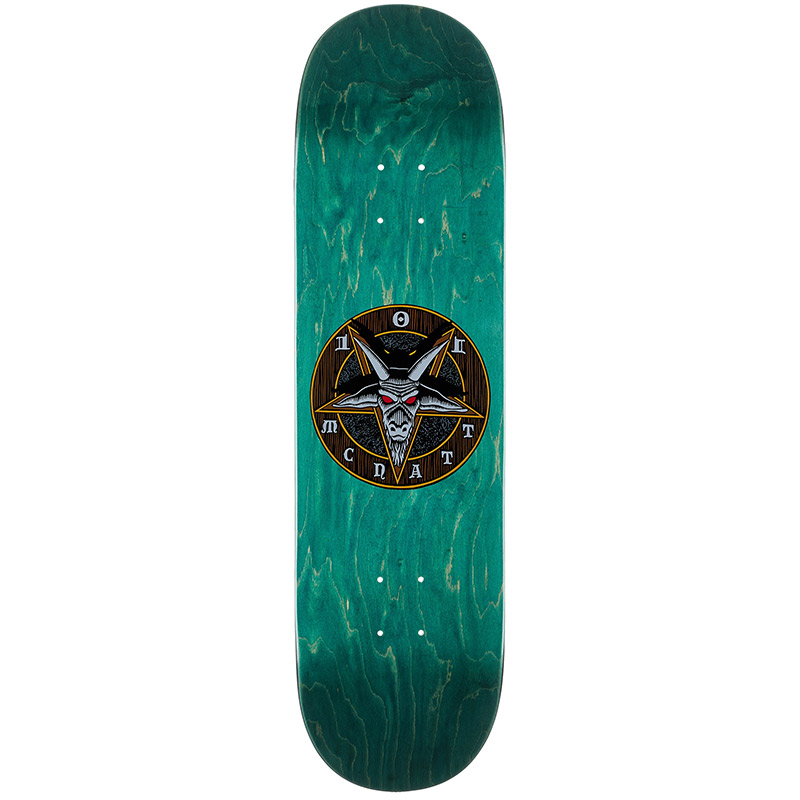 101 McNatt Star Of Satan Heat Transfer Skateboard Deck Green 8.5 101 McNatt Star Of Satan Heat Transfer Skateboard Deck Green 8.5