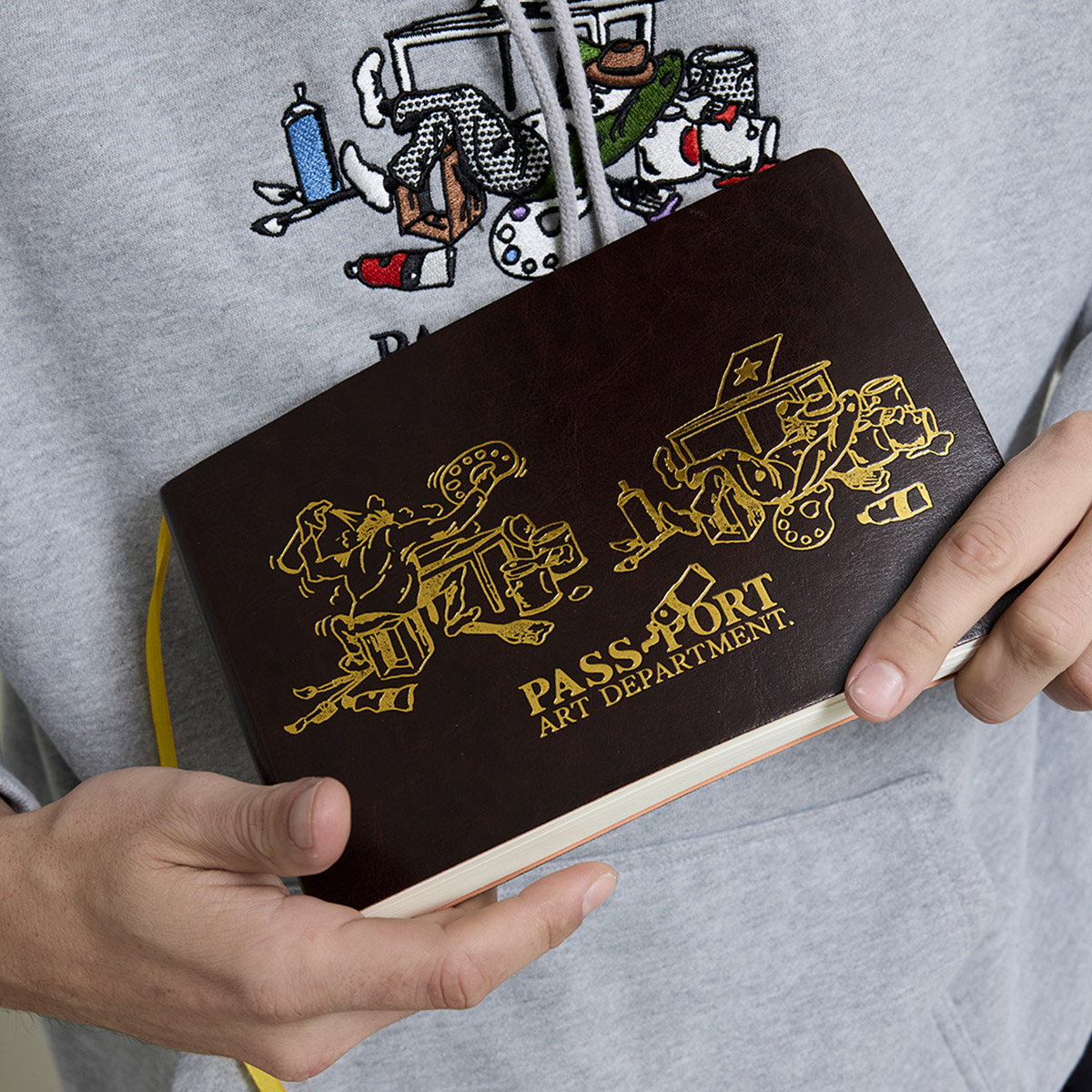 Pass-Port Art Dept. Sketchbook Brown/Gold Pass-Port Art Dept. Sketchbook Brown/Gold