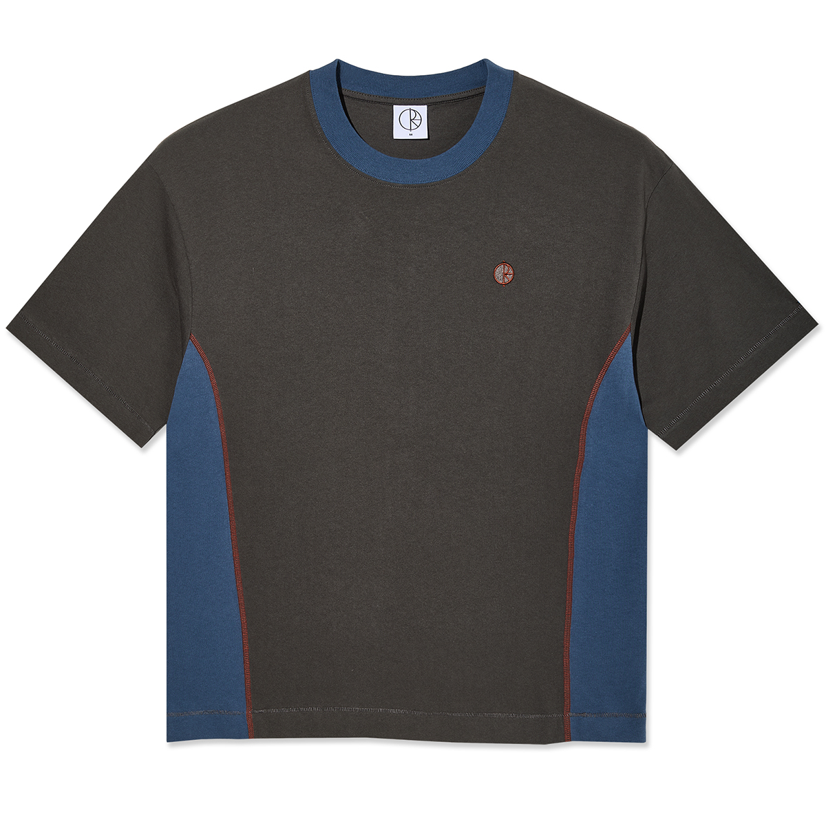 Polar Surf Panel T-shirt Dirty Black/Grey Blue