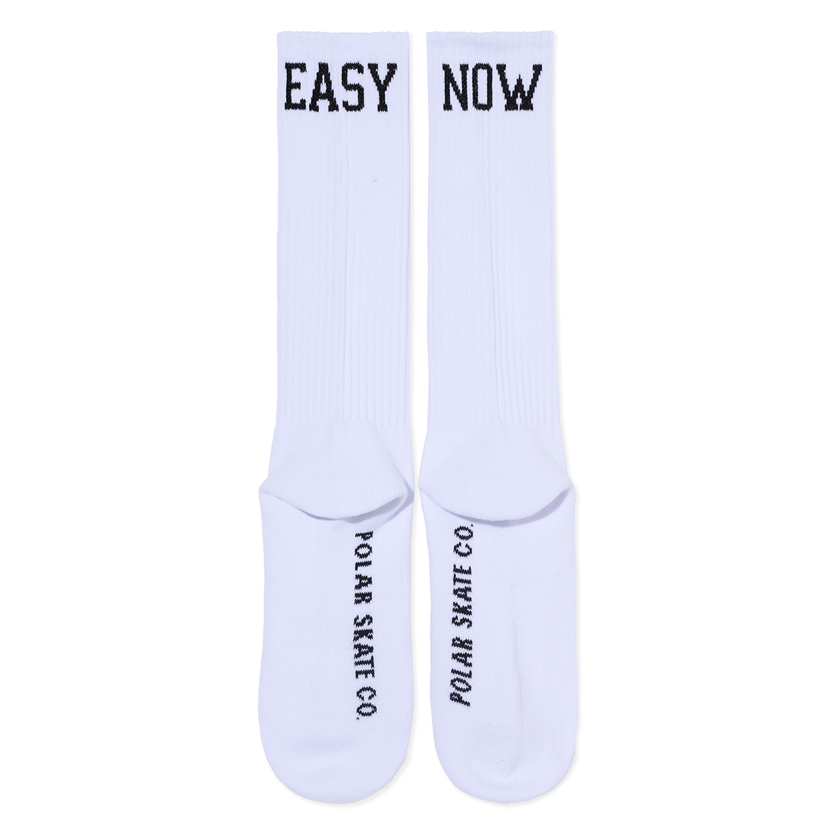 Polar Rib Socks Long Easy Now White