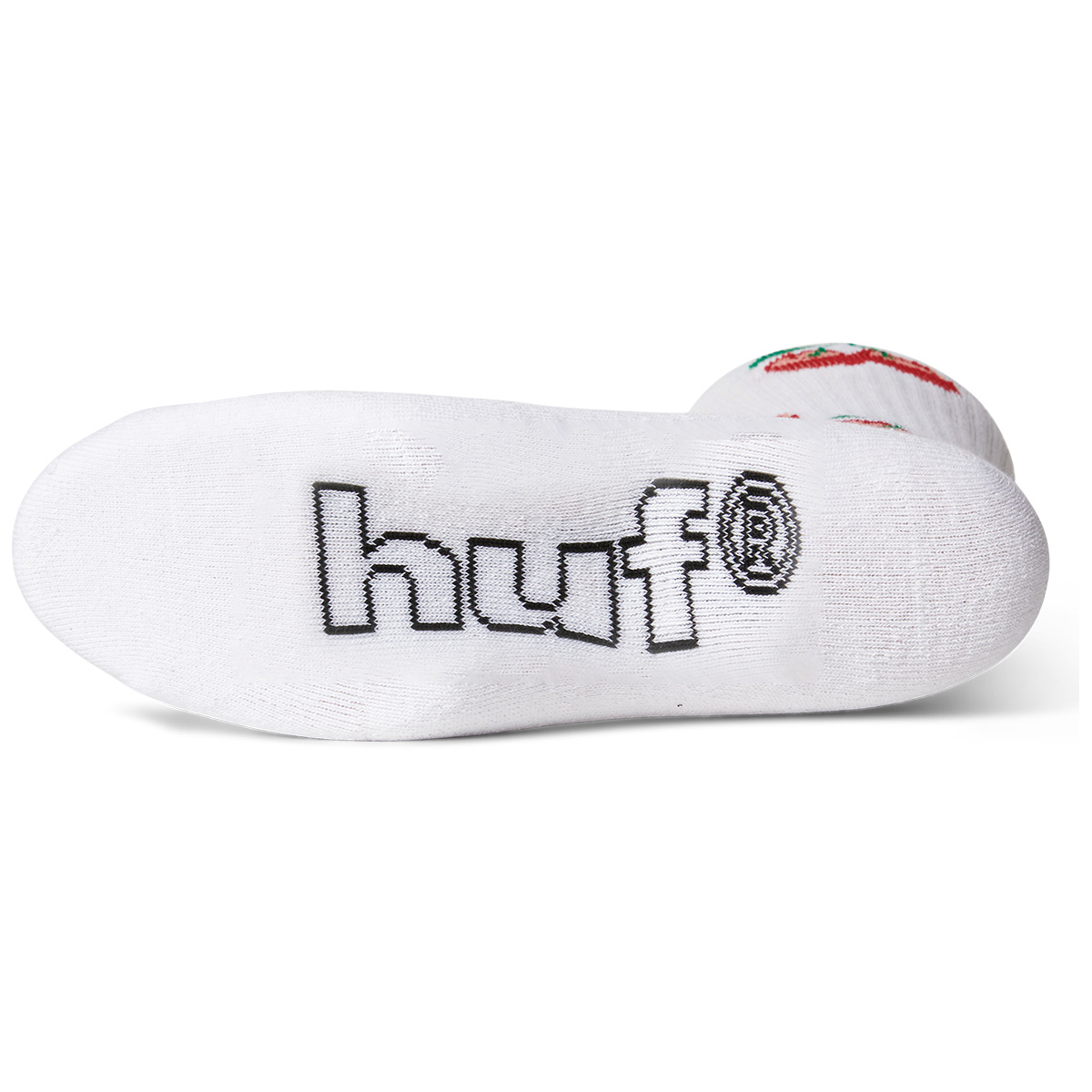 HUF Cherry Bomb Crew Socks White