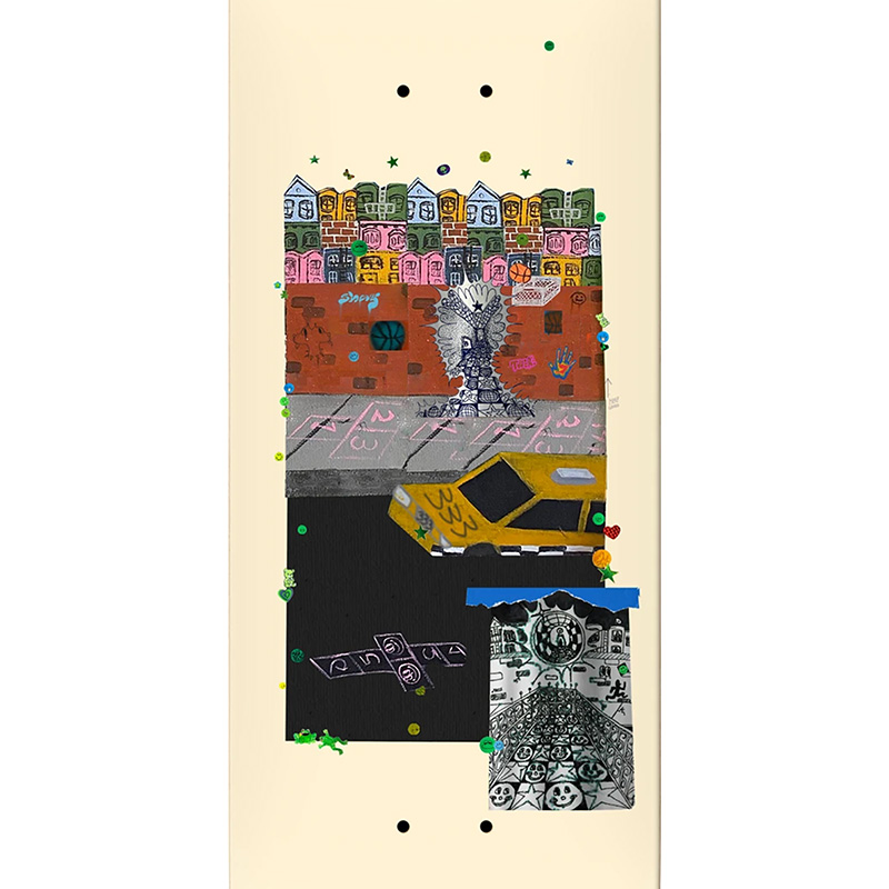 There Shag Shag City True Fit Skateboard Deck Cream 8.25 There Shag Shag City True Fit Skateboard Deck Cream 8.25