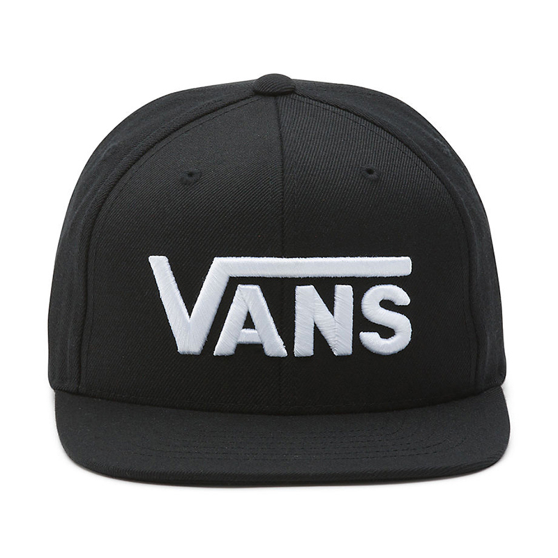 Vans Kids Drop V II Snapback Cap Black/White Vans Kids Drop V II Snapback Cap Black/White