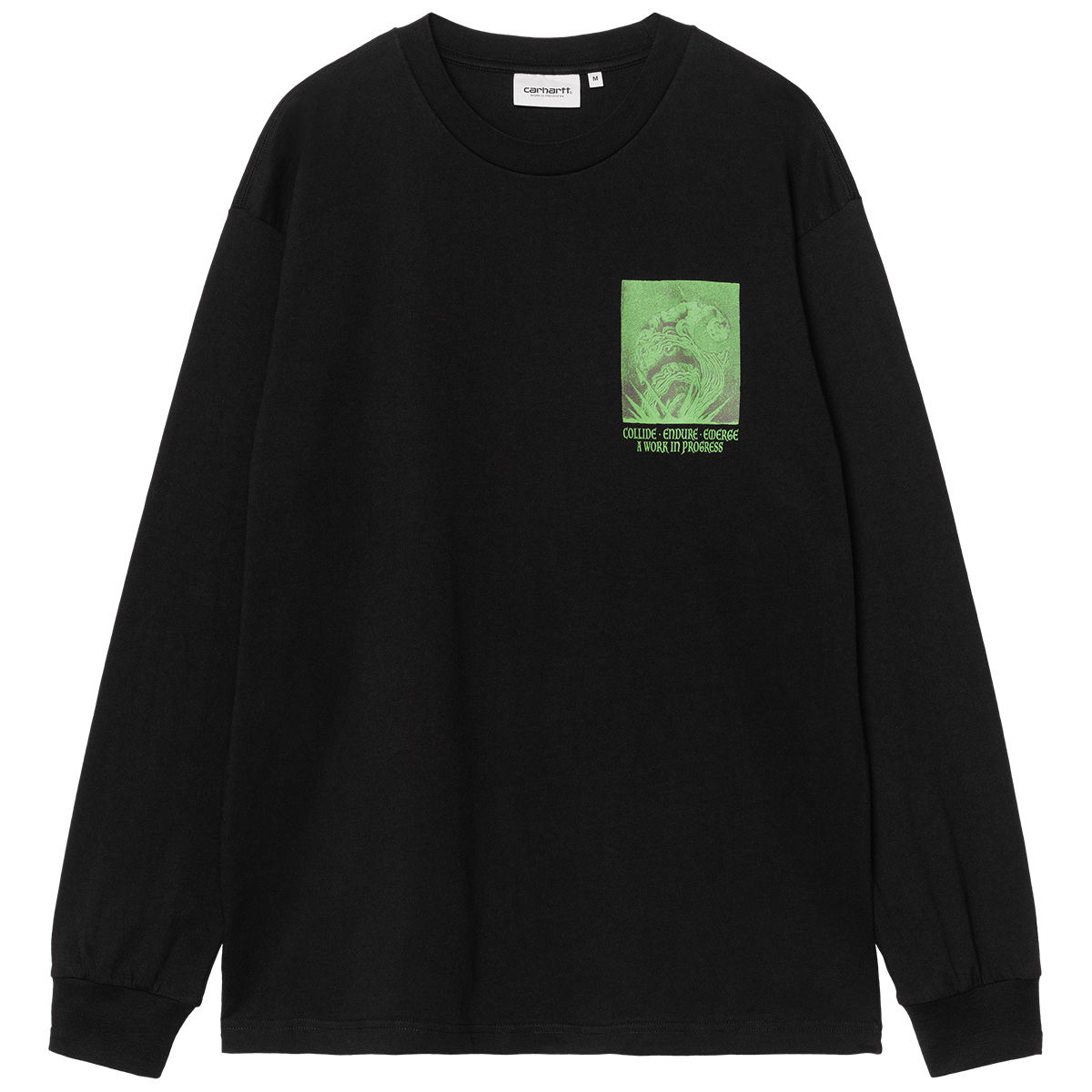 Carhartt WIP Emerge Longsleeve T-Shirt Black Stone Washed