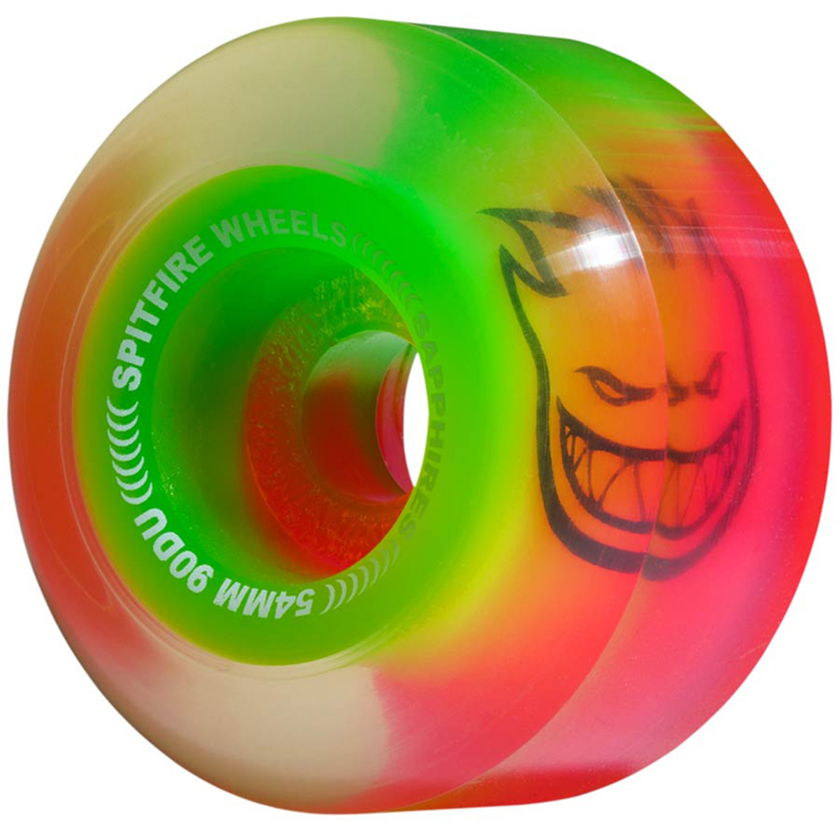 Spitfire Sapphires Wheels Neon Pink/Green 90D 56mm Spitfire Sapphires Wheels Neon Pink/Green 90D 56mm