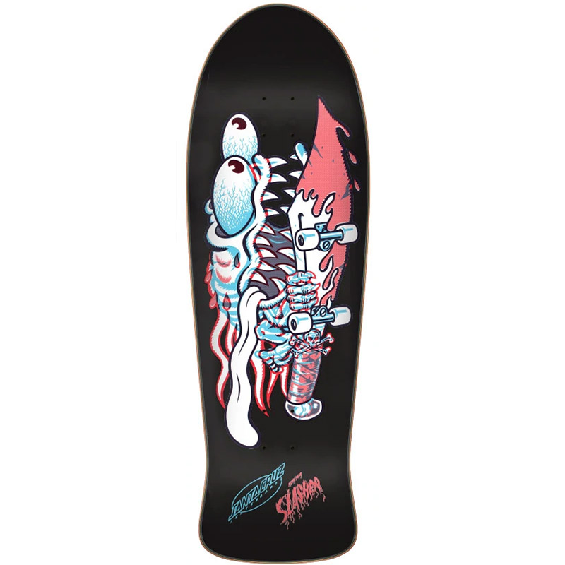 Santa Cruz Meek Slasher Decoder Reissue Skateboard Deck 10.1 Santa Cruz Meek Slasher Decoder Reissue Skateboard Deck 10.1