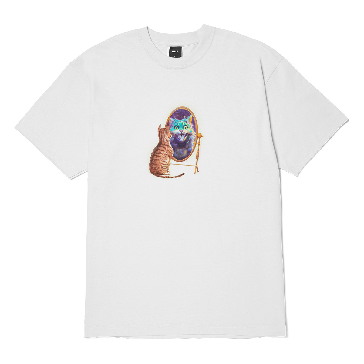 HUF Mirror T-Shirt White HUF Mirror T-Shirt White