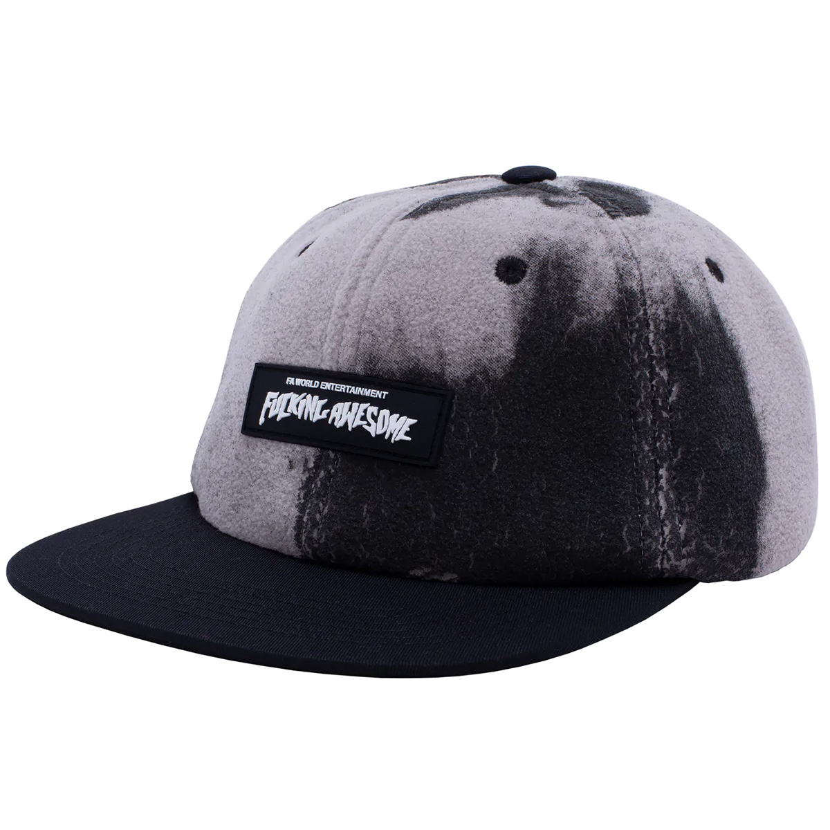 Fucking Awesome Burn Face 6 Panel Strapback Cap Black/Grey Fucking Awesome Burn Face 6 Panel Strapback Cap Black/Grey
