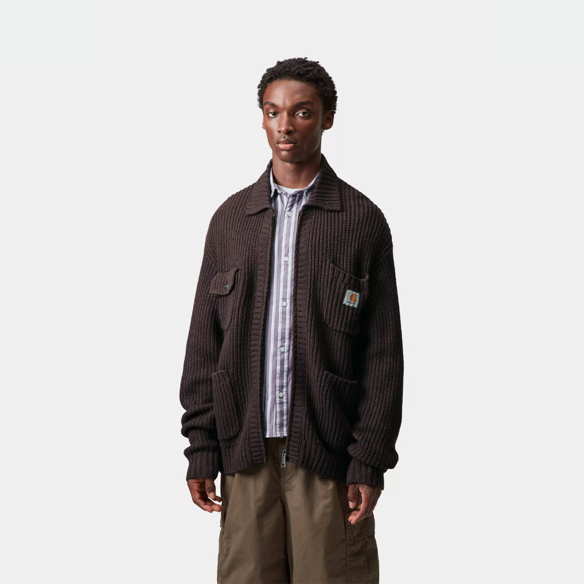 Carhartt WIP Chore Knit Jacket Palisander