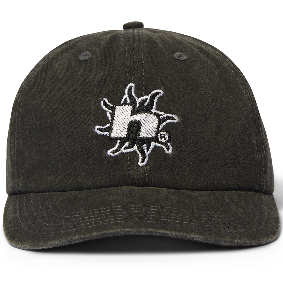 HUF Sol Denim 6 Panel CV Washed Cap Washed Black