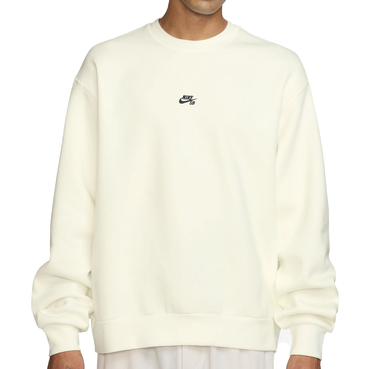 Nike SB Fleece Crewneck Sweater Sail/Black - Main Image