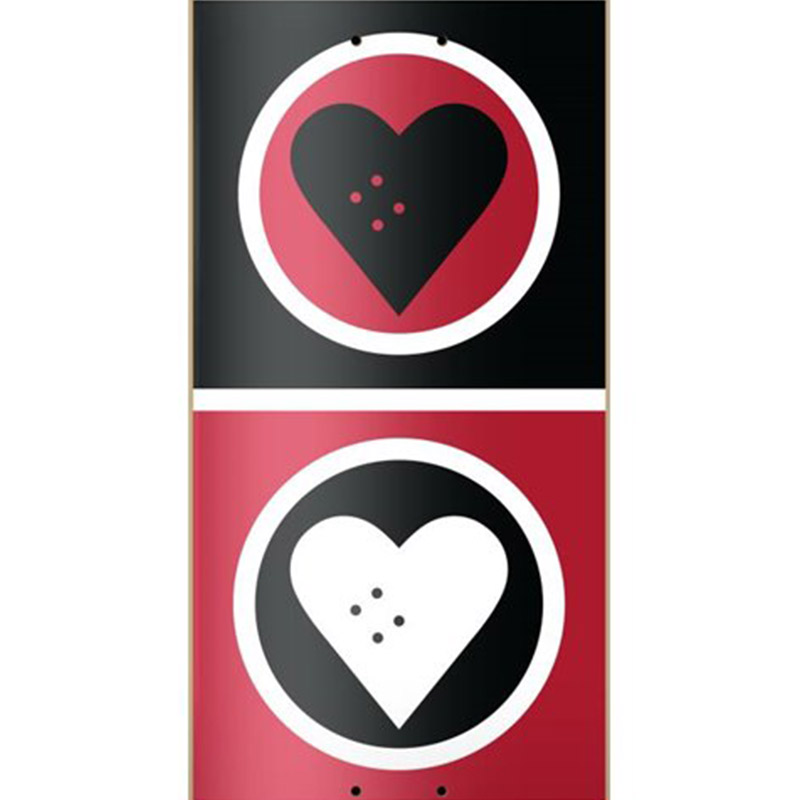 The Heart Supply Squad Deck Black/Red 8.375 The Heart Supply Squad Deck Black/Red 8.375