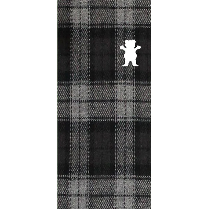 Grizzly Plaid OG Bear Griptape Sheet Grey 4
