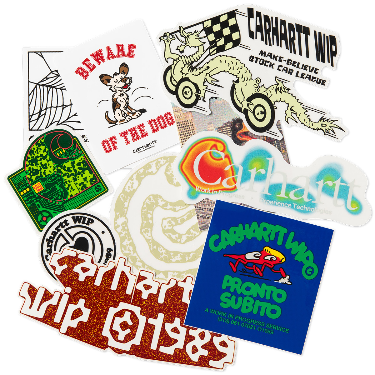 Carhartt WIP Sticker Bag (10 Pack) | Skatestore